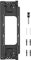 Uadme Door Hinge Jig Template, Hinge Drilling Jig Installation Locator Template with 8 Hinge Sizes from 2-1/2 Inch to 6 Inch and 5 Door Thickness from 1-3/8 Inch to 2-1/2 Inch (Black)