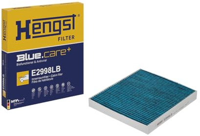 HENGST - Innenraumfilter E2998LB - Luftfilter für den Innenraum antibakteriell - Filtert Staub, Pollen, Gerüche & Bakterien für Allergiker - Für sauberes Innenraumklima im KFZ