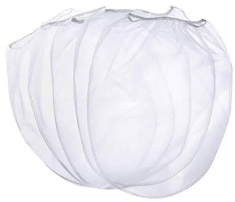 HugeDE 6 Pcs 5 Gallon Painting Filter Bags Fine Mesh Strainer Bags Large Paint Strainer Bags with Elastic Drawstring Top Opening for Gardening