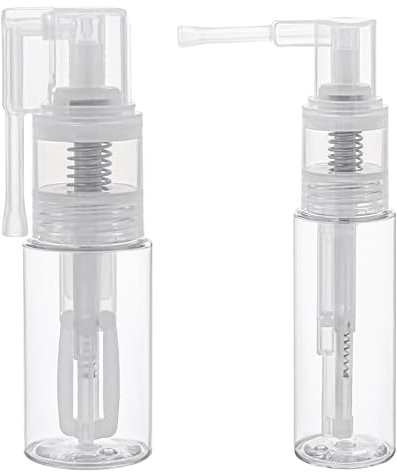 KALIONE 2 PCS 25+35ml Empty Powder Spray Bottle, Body Glitter Spray Powder Spray Bottle, Reusable Detachable Travel Spray Bottle, Body Care Accessories for Face, Hair, Body, Nail(Empty Bottle)