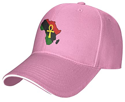 KWQDOZF Ankh Afrikanische Farbige Verstellbare Sandwich Bill Mütze Baseball Cap Trucker Cap