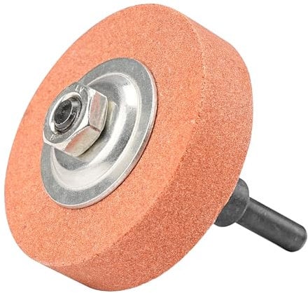 NuoDunco Grinding Wheel Adapter and 75mm Grinding Stone, Change Electric Drill into Grinding Machine for Metal Grinding, Polishing, Deburring(Red)