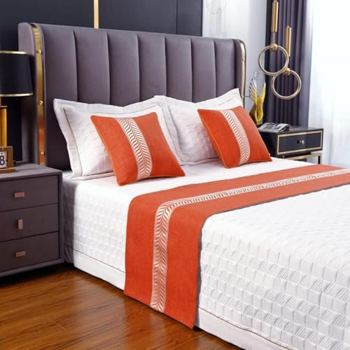 BettLäufer Weiches Bett Schal Kein Verblassen Bettwäsche Protector Slipcover Vielseitige Tabelle Läufer für Fuß des Bettes Slipcover Pad für Hotel Home Bedding Decor König Königin Bett Größe(1,45x180c