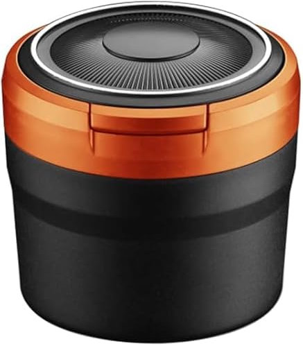 ANYANH Tragbare Auto Aschenbecher für VW ID.3 /ID.4 /ID.5 /ID. Buzz/Passat/Polo, Aschenbecher Auto mit Deckel Auto Zigarettenanzünder Material windsicher