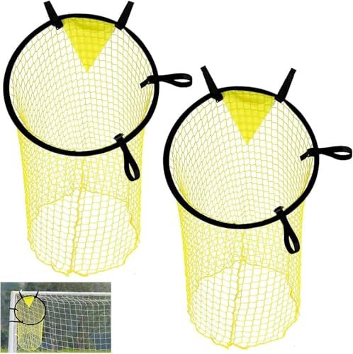 aichilra Football Top Bins Target Net, 2 Pack Soccer Goal Target Nets, Outdoor Football Throwing Targets for Kicking Accuracy Training Goal Target Nets