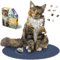 Madd Capp: I Am Cat - 550 Piece Puzzle - Feline Shaped Animal Jigsaw, 30 x 30 Assembled Size, Poster Reference, Educational Fun Fact Booklet