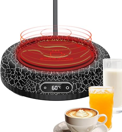 Chauffe-tasses électrique avec arrêt automatique, 4 réglages de température, lumière