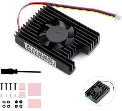 Pi CM5 Cooler Cooling Fan, Dedicated All-in-One 3007 Cooling Fan Compatible with Raspberry Pi Compute Module 5, PWM Speed Adjustable, 5V Power Supply, with Thermal Tapes