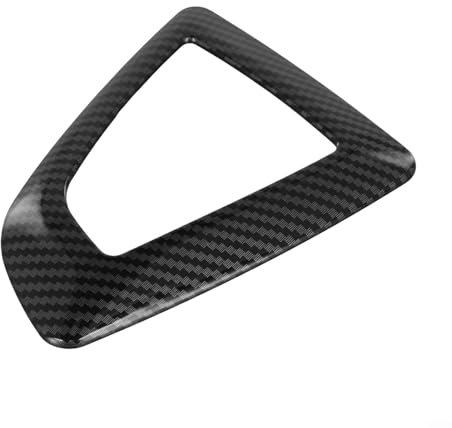 ZYWUOY ABS Schaltknauf Abdeckung für BMW F20 F21 F22 F30 F31 F32 F34 X3 LHD Kohlefaser-Optik Innenzubehör