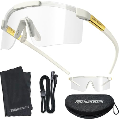 HTS HUNTERSKY Kleine Sonnenbrille UV400 Schlagfester Augenschutz Damen Jugendliche Radfahren Schießen Airsoft Nerf