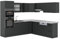 Vicco Eckküche R-Line, Anthrazit Landhaus/Anthrazit, 237 x 247 cm, AP Marmor
