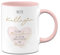 Tasse - Beste Kollegin - Es gibt Menschen die passen einfach perfekt ins Herz - Geschenk für Arbeitskollegin - Abschiesgeschenk zum Abschied - Dankeschön Geschenkidee (Rosa)