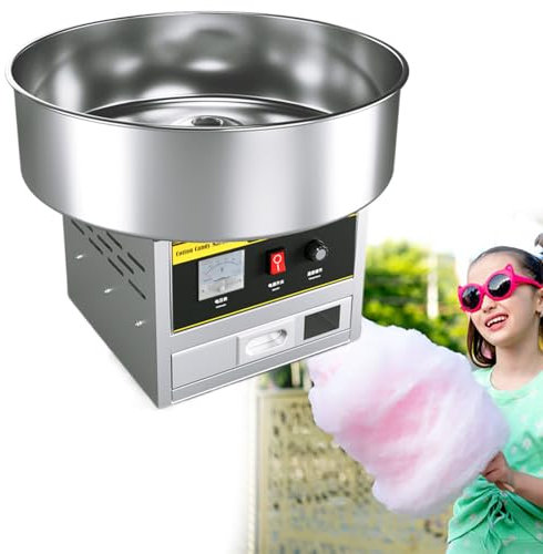 Macchina commerciale per zucchero filato, per feste, compleanni, eventi scolastici e riunioni sociali, perfetta per divertimento e dolcetti