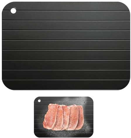 Defrosting Tray Defrosting Board with Hole for Easily Hanging Meat Thawer Fast Thawing Of Frozen Food No Electricity Required, No Chemicals, No Microwave