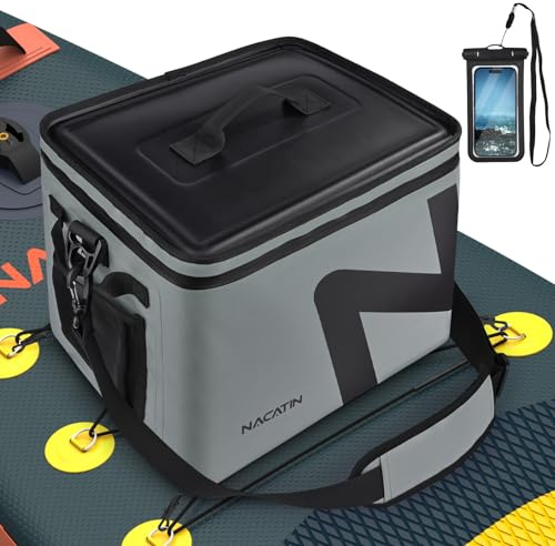 Paddle Board Cooler - Waterproof SUP Cooler Bag for Inflatable Paddle Boards & Kayaks, 30 Can Capacity, 5-Layer Insulation, Detachable & Floating, Includes Bottle Opener & Phone Bag – Beach & Camping