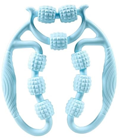 Rouleau musculaire à 9 roues 10x11 annulaire EVA & PP ARM et masseur de jambe avec 9 boules de massage, avant-bras et rouleau mollet parfait pour le poignet, la main, le pied la cuisse