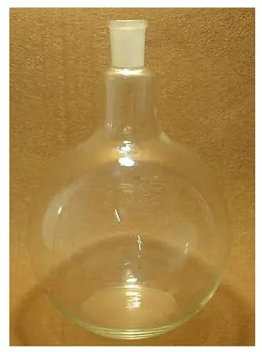 Bouteille en verre à fond plat 3000 ml 24/40 à col unique, bouteille de 3 litres