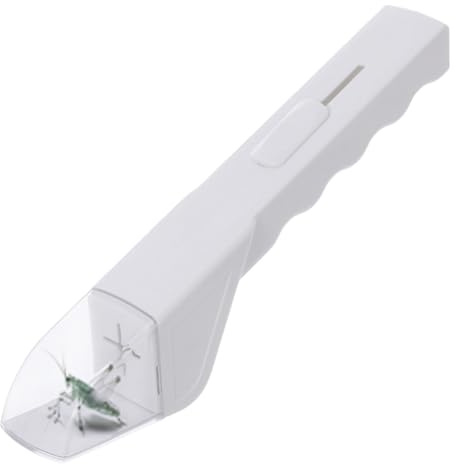 GXGM 1 Stück Insektenfänger, Spinnenfänger, Insektenfalle Falle für Observable und Capture Wespen, Käfern, Schmetterlingen, Spinnen (Weiße)