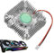 weiting Ventola GPU | Dissipatore VGA per Schede Video in Alluminio,Dissipatore a Basso Rumore per Computer Lavoro Casa Ufficio, Distanza Fori Chip 55mm