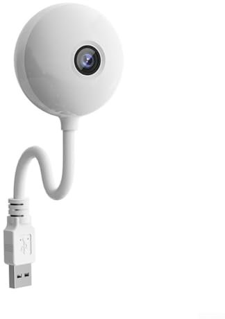 WheatThrive Para cámara WiFi Tuya, 2.4G/5G WiFi de doble banda para interiores, vista de 360°, monitor de bebé/perro para integración de aplicaciones inteligentes sin costuras en interiores