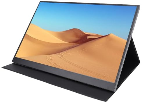 Luocute 16in Portable, 4K -Auflösung 120 Hz Refresher Rate Computer Display, USB C, für Laptop -PC -Telefonschalter TV mit Intelligentem Cover, Dual -Lautsprecher