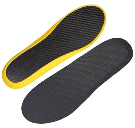 Absorción de choque de plantillas de fibra de carbono de Deportes de pie al aire libre, alta elasticidad, palma completa, protección de pie, plantilla de placa de entresuela