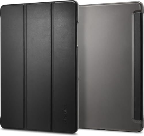 Spigen for Galaxy Tab A11+ (2025) / A9+ (2023) Case, Smart Fold Slim Tri-Fold Stand Cover with Auto Wake/Sleep, Magnetic Closure, Hard PC Back with Soft Suede Interior, 11 Inch, Black