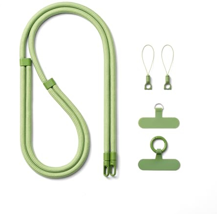 AOKSUNOVA Handykette Handyband Universal zum Umhängen | Handyschnur Umfang 80–150 cm Verstellbar, Handy Umhängeband, Kordel zum Umhängen mit Patch für Reisen Outdoor Alltag