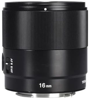Lente， Compatible con Objetivos Prime Gran Angular de 16 mm F1.8 con Enfoque automático y Montura Sony E NEX7 A6500 6300.