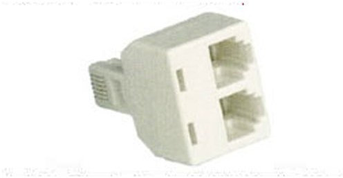 Prise double adaptateur modulaire Plug ADSL Splitter RJ11