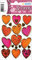 HERMA 3618 Aufkleber Herzen Rot Rosa groß, 38 Stück, Herz Sticker mit Gold Prägung, Etiketten in Herzform für Valentinstag Liebe Hochzeit Geburtstag Scrapbooking Dekoration Geschenk Briefe DIY Basteln