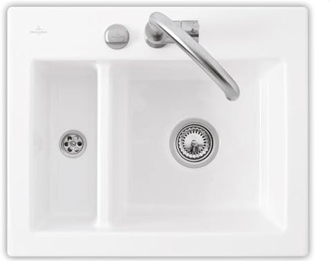 Villeroy & Boch VB-6780 02 R1, Spülbecken SUBWAY 60XM, Weiß alpin