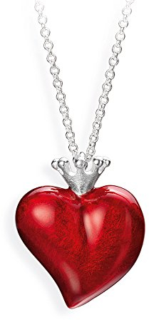 Heartbreaker Crown of my Heart Herz Anhänger I Edler Kettenanhänger aus 925 Sterling Silber I Nickelfreier Silber-Anhänger inkl. Verpackung I In Goldschmiedequalität gefertigt I LD LP 31 RM-II