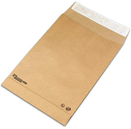 Lot de 50 Enveloppes kraft 120g à soufflets C4-S gamme courrier + format 229 x 324 mm avec 3 soufflets de 30 mm