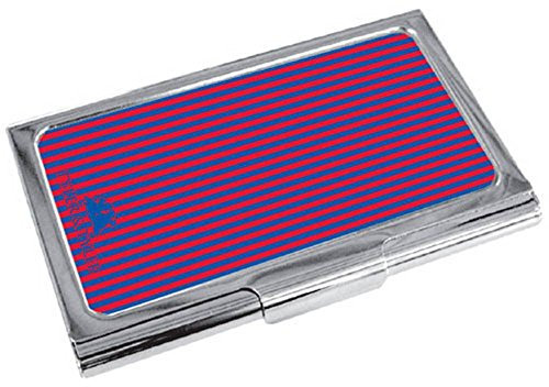 Tyler & Tyler. Porte carte de visite, Acier. Violet - Discret et sobre -