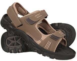 Mountain Warehouse Z4 Mens Sandals - Neoprene Lining Shoes, Hook & Loop Strap, Phylon Midsole Beach Shoes, Suede Upper - For Spring Summer Travelling, Walking