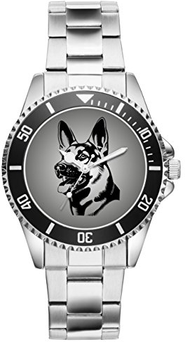 KIESENBERG Schäferhund Geschenk Artikel Idee Fan Uhr 2509