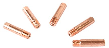 WELDINGER MIG/MAG Stromdüsen M6 1 mm 5er-Set für Aluminium (Kontaktröhrchen Schweißzubehör MB 150)