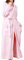 Peignoir Long en Peluche Ultra Doux Femme Rose M EU 34-36