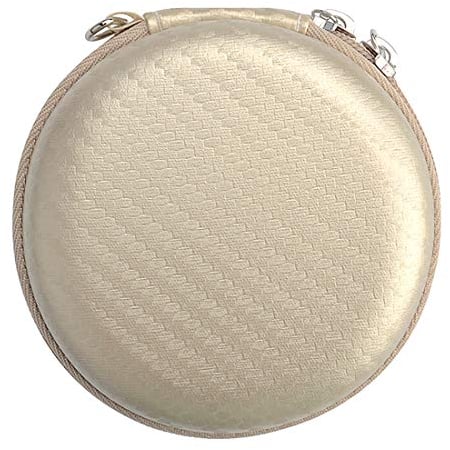 Geekria Shield Headphones Case for In-Ear Headphones Replacement Hard Shell Travel Carrying Bag with Cable Storage Compatible with Bose SoundSport Wireless, SoundSport Pulse Headsets (Gold)