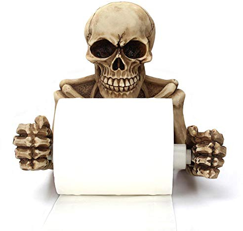 Sunneey Halloween Toilettenpapierhalter Totenkopf Home Decor Badezimmer Zubehör oder Skurril Fantasy Geschenke
