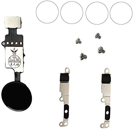 Meefix Home Button Key Fingerabdruck Reparatur Reparatur Reparatur Fixed Kits Set Ersatz für iPhone 7/7 Plus und iPhone 8/8 Plus schwarz