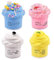 Arcilla Seca al Aire,4 Pack Butter Slime Kit, with Yellow Color Pineapple Slime, Pink Watermelon Slime, Coffee Slime, Blue Candy Slime and White Slime