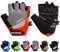 meteor Fahrradhandschuhe MTB Gel GX31 Grün Fahrradhandschuhe MTB Fahrradhandschuhe Damen Fahrradhandschuhe Downhill Fahrradhandschuhe Kinder (XS, Rot)