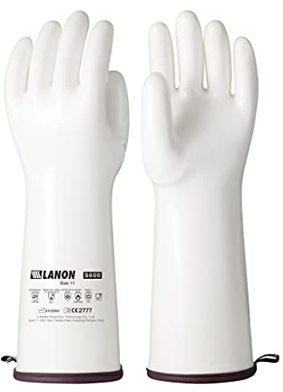LANON 38 cm Gants de Four en Silicone, Résistants à la Chaleur pour la Cuisson et Les Grillades, Qualité Alimentaire, Doublure CoralAir, étanches, Cuisson, Barbecues, XXL/11