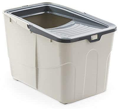 Toilette per Gatti - Lettiera Buxo open per gatto - Cassetta Igienica per Gatti con Paletta Inclusa Colori Assortiti 58x39x38.5h