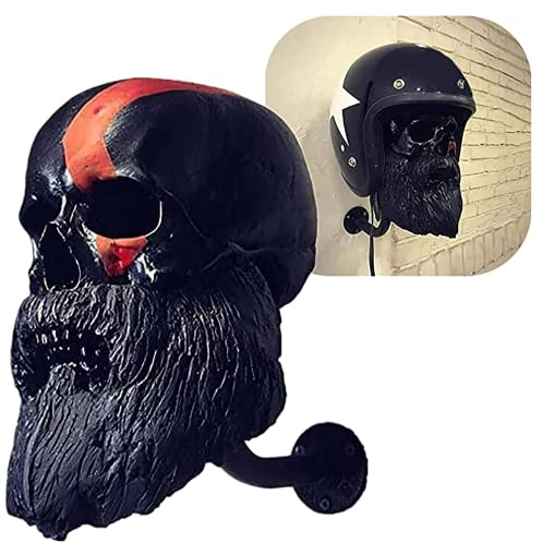 Porte-Casque Moto Tête De Mort, Porte-Casque Tête De Mort, Porte-Chapeau Mural Accessoires Moto Porte-Casque Mural, Porte-Casque Moto A