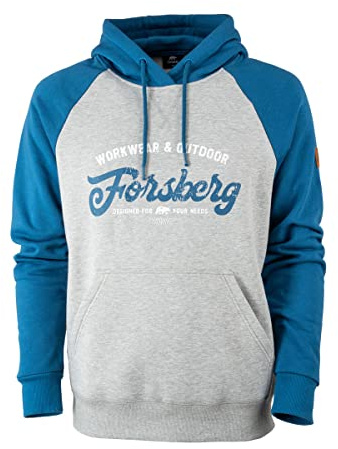 FORSBERG Tonigson Hoodie zweifarbig robust grau/blau
