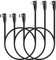 USB C to Lightning Cable 3ft MFi Certified 3 Pack 90 Degree iPhone Charger Nylon Braided Right Angle Lightning to USB C PD Fast Charging Cable for iPhone 13 12 11 Pro X XS XR 8 Plus 7 6 5(Black)