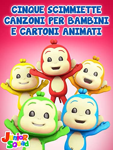 Cinque Scimmiette Canzoni per bambini e Cartoni Animati